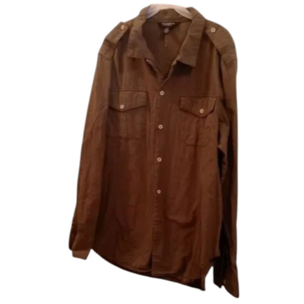Rocawear Long Sleeve Button Down Shirt 2XL Men's New Roc City Y2K Skater